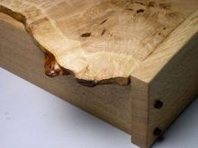 Natural edge oak