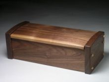 Scroll box in walnut