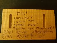 Notes to future self...