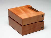 Ring Box made with wild service tree